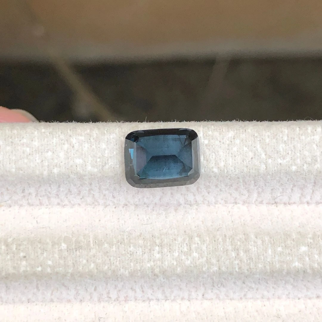 3.12 ct Natural Blue Spinel Cushion Shape Loose Gemstone from Tanzania — view 8